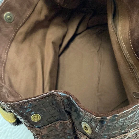 Python Snakeskin Shoulder Bag - Picture 10 of 17